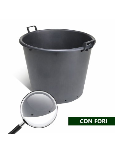 Mastello in plastica nero...